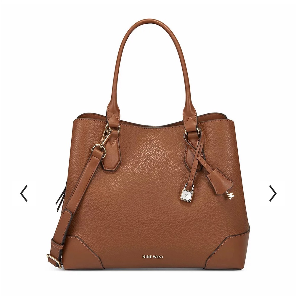 Nine West Brooklyn Jet Set Carryall Satchel Bag & Astoria Zip Around Wristlet